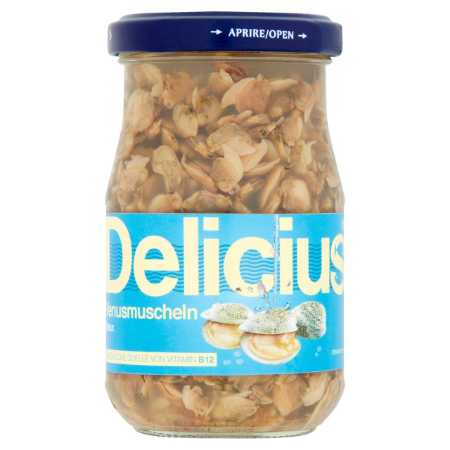 Delicius Unshelled Clams in Brine 130g
