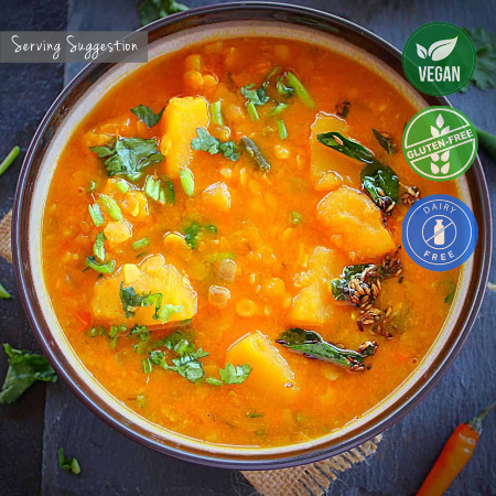 LGM Gourmet - Vegan Pumpkin and Orange Dal Stew (220g) 