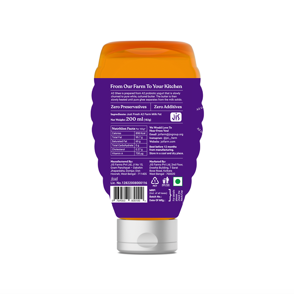 A2 Cultured Ghee- Caramel (Bengali Style) 200 ml