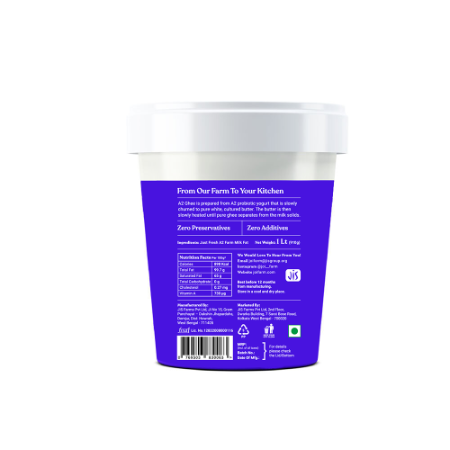 A2 Cultured Ghee- Original 1 Liter