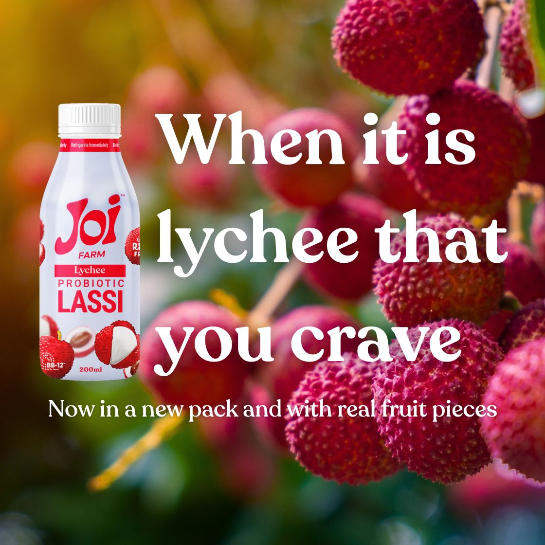 Lychee Probiotic Lassi