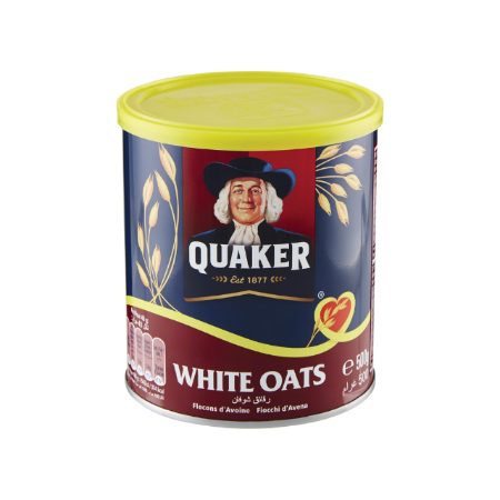 Quaker White Oats Tin 500g