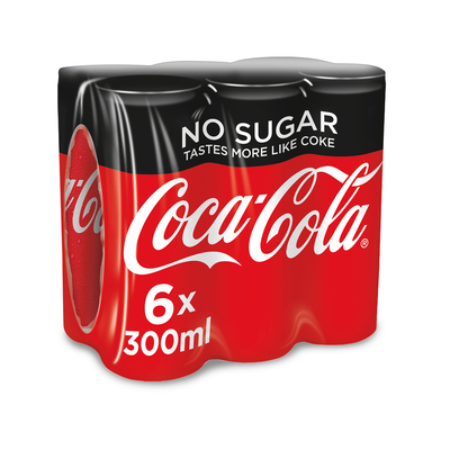 Coca Cola Zero 330ml x6