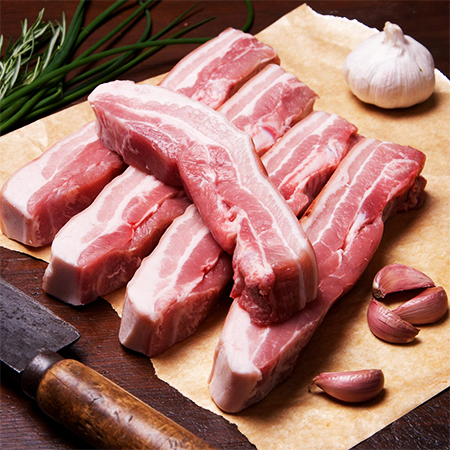 Sliced Pork Belly 1kg